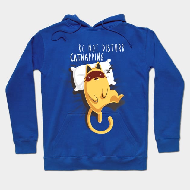 Do not disturb - Cute Funny Kitty - Cat Nap - Computer Work Hoodie by BlancaVidal